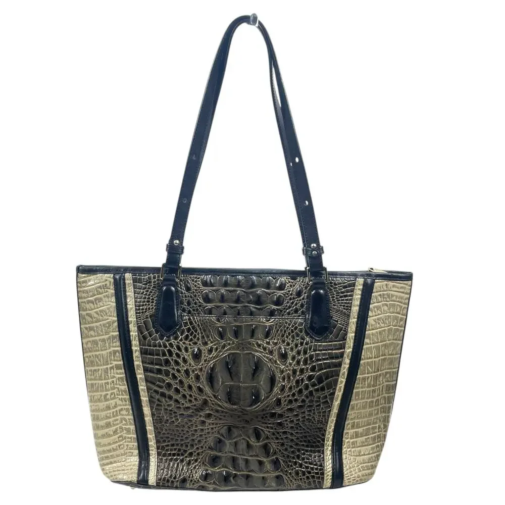Brahmin Medium Asher Tote Bag Graphite Crestview Melbourne Shoulder Bag
